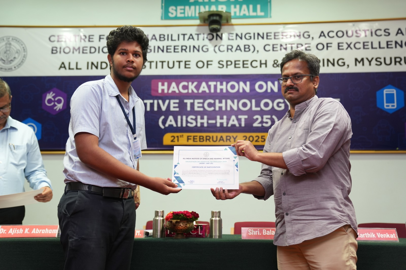 7. AIISH - Hackathon on Assistive Technology, Mysuru